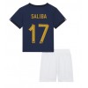 Baby Fußballbekleidung Frankreich William Saliba #17 Heimtrikot WM 2022 Kurzarm (+ kurze hosen)